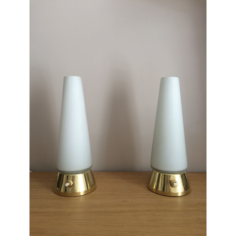 Pair of Italian modernist lamps 1960s