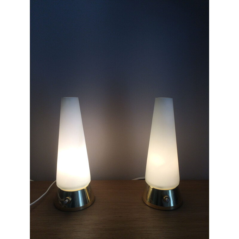 Pair of Italian modernist lamps 1960s