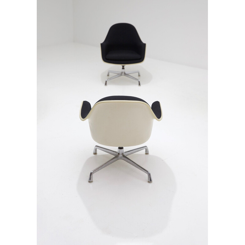 Ensemble de 4 fauteuils pivotants vintage EC175-8 par Charles et Ray Eames pour Herman Miller