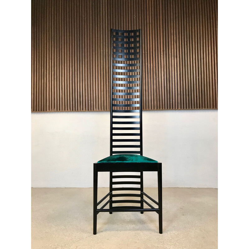 Vintage Hill House Chair by Charles Rennie Mackintosh for Cassina, 1973