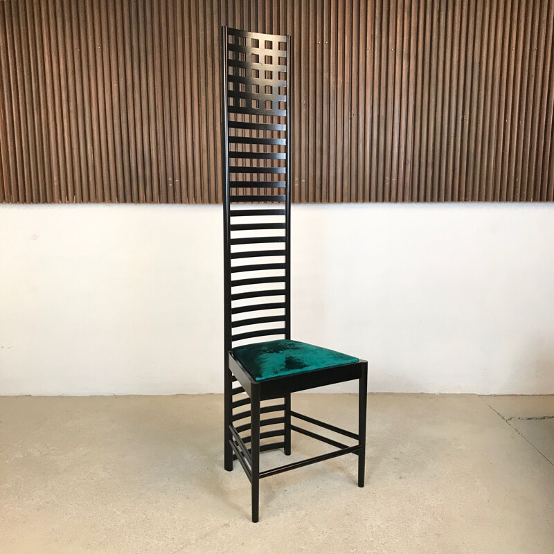 Vintage Hill House Chair by Charles Rennie Mackintosh for Cassina, 1973