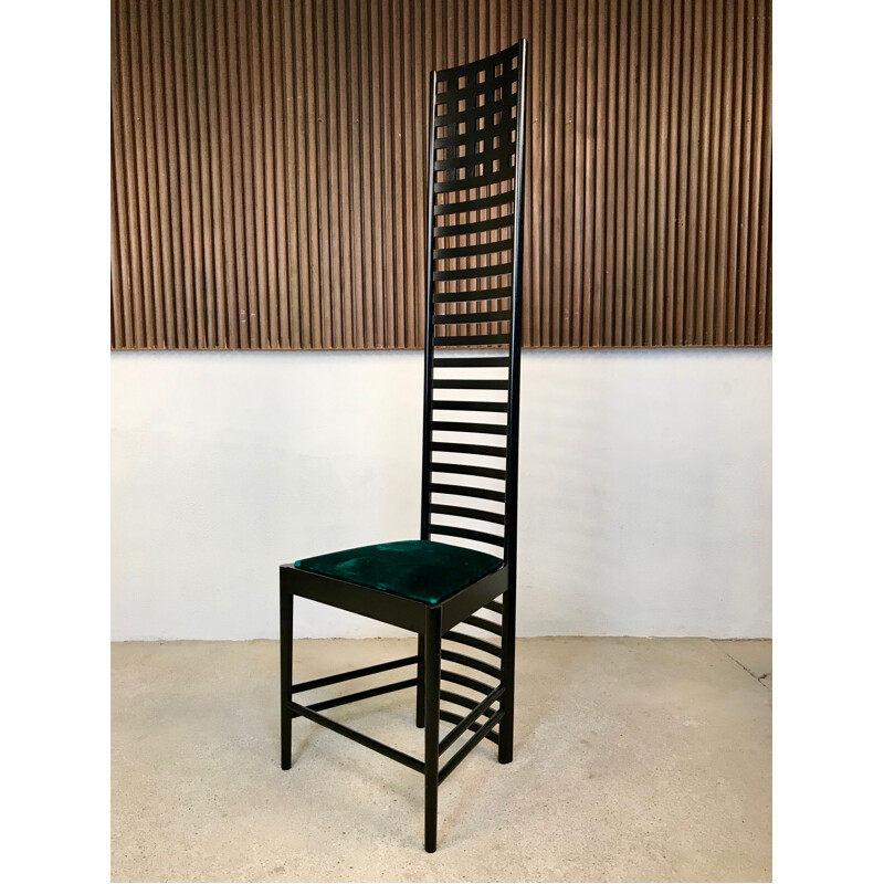 Vintage Hill House Chair by Charles Rennie Mackintosh for Cassina, 1973