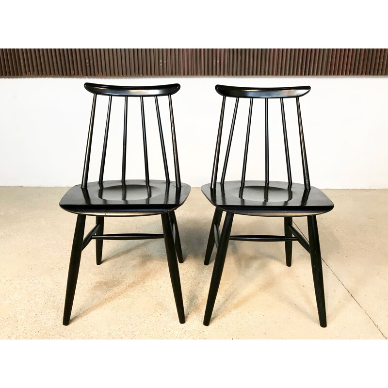 Set of 2 vintage chairs Fanett by Ilmaari Tapiovaara for Asko, 1950s