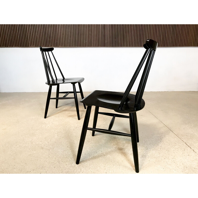 Set of 2 vintage chairs Fanett by Ilmaari Tapiovaara for Asko, 1950s