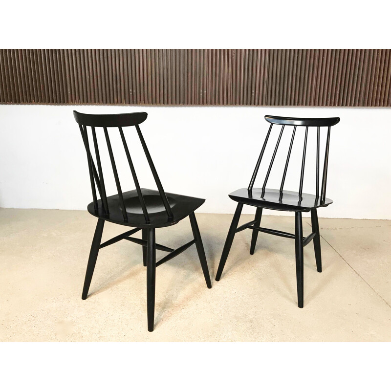 Set of 2 vintage chairs Fanett by Ilmaari Tapiovaara for Asko, 1950s