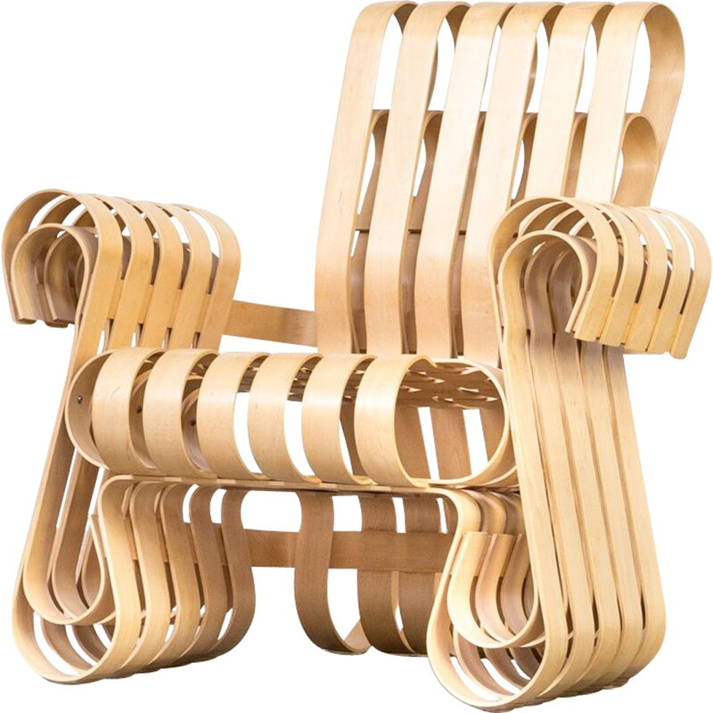 Vintage lounge chair Power Play by Frank O. Gehry for Knoll International 1990s