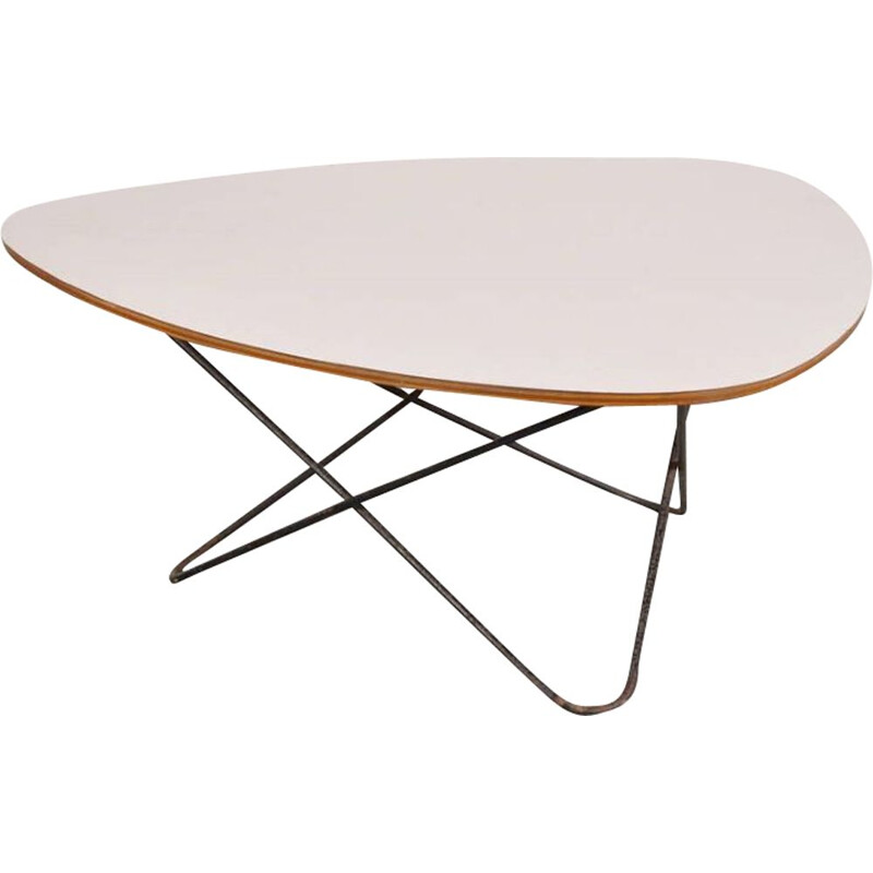 Vintage coffee table by F. Lasbleiz for Airborne 1950s