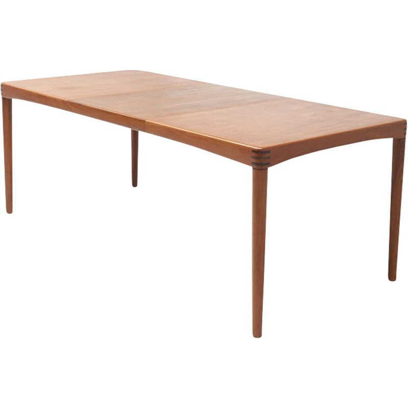 Vintage dining table in teak by  H.W. KLEIN for Bramin