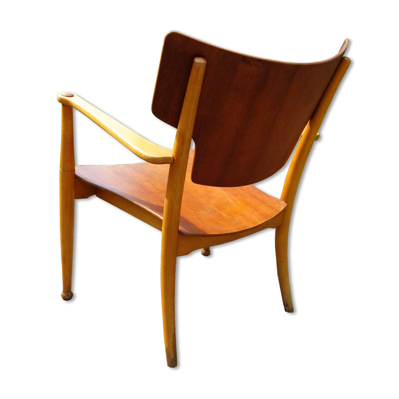 Vintage-Stuhl Portex nr. 111 von Hvidt und Mølgaard Dänemark 1940s