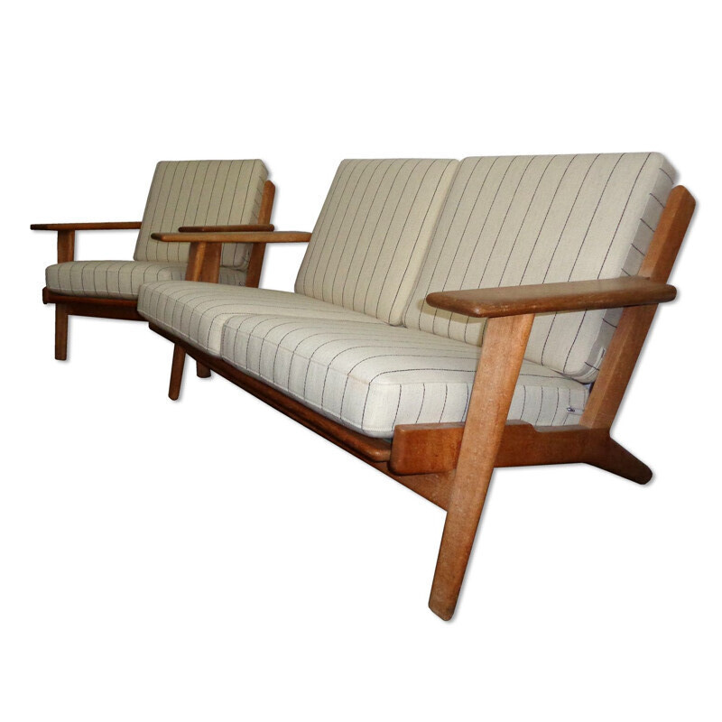 Vintage living room set GE 290 series by Wegner for Getama 1950s