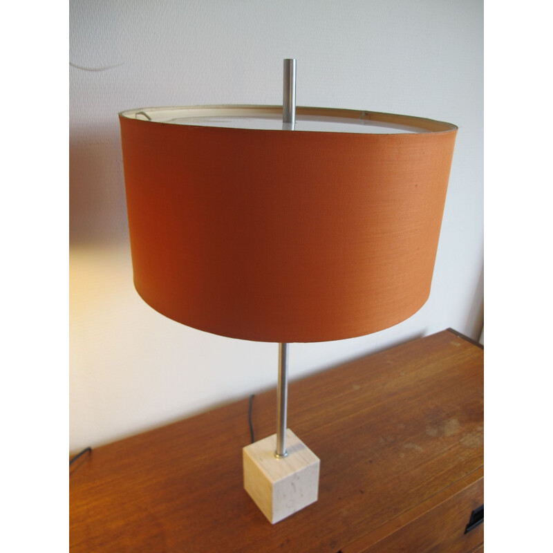 Paire de lampes de table vintage en marbre par Raak, 1960