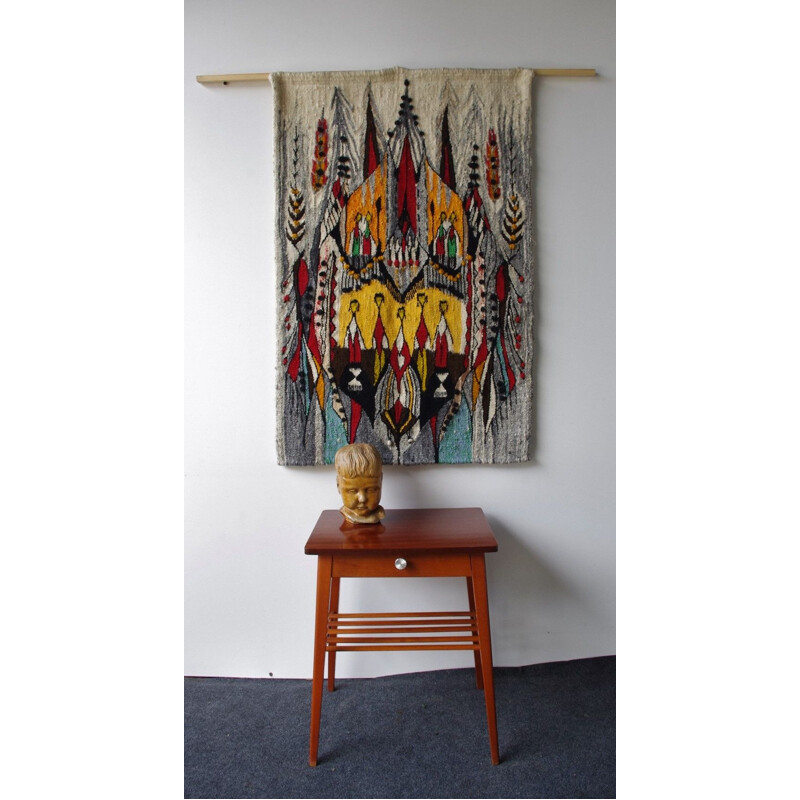 Vintage Teatrzyk tapestry by Pawłoski for Tomaszôw Mazowiecki, 1978