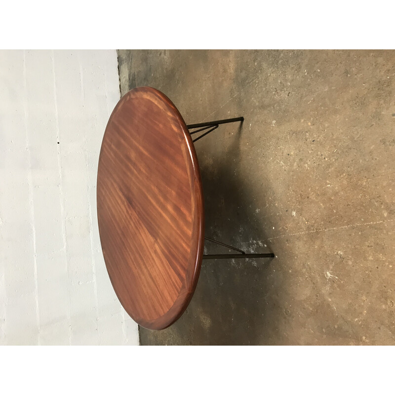 Vintage walnut table by Bas van Pelt, Netherlands