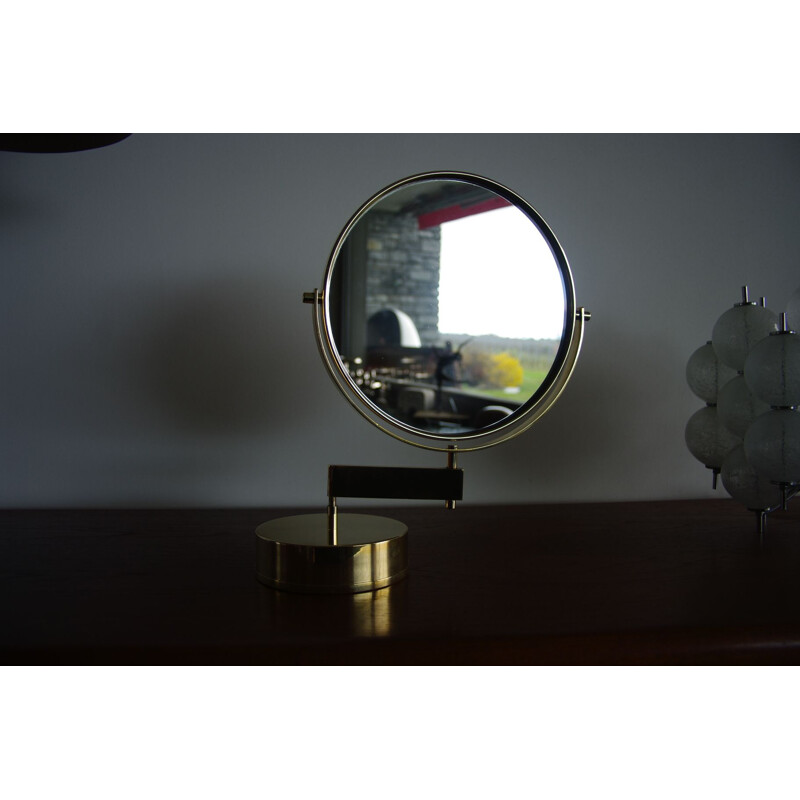 Miroir de table vintage par Hans Agne Jakobsson 1960s