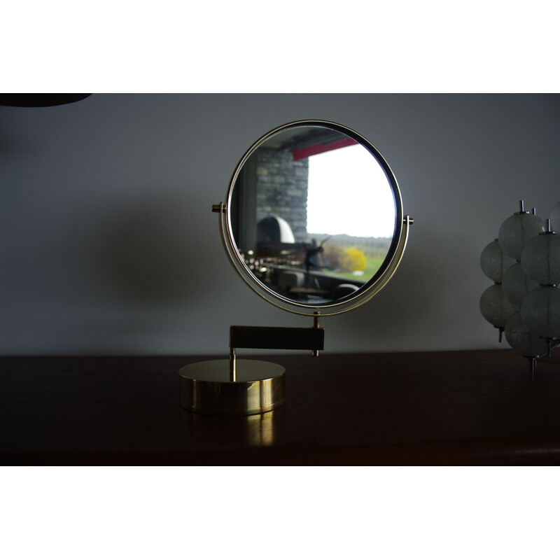 Specchio da tavolo vintage di Hans Agne Jakobsson 1960
