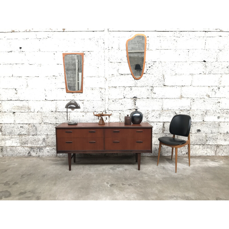 Vintage sideboard in teak Scandinavian 1960