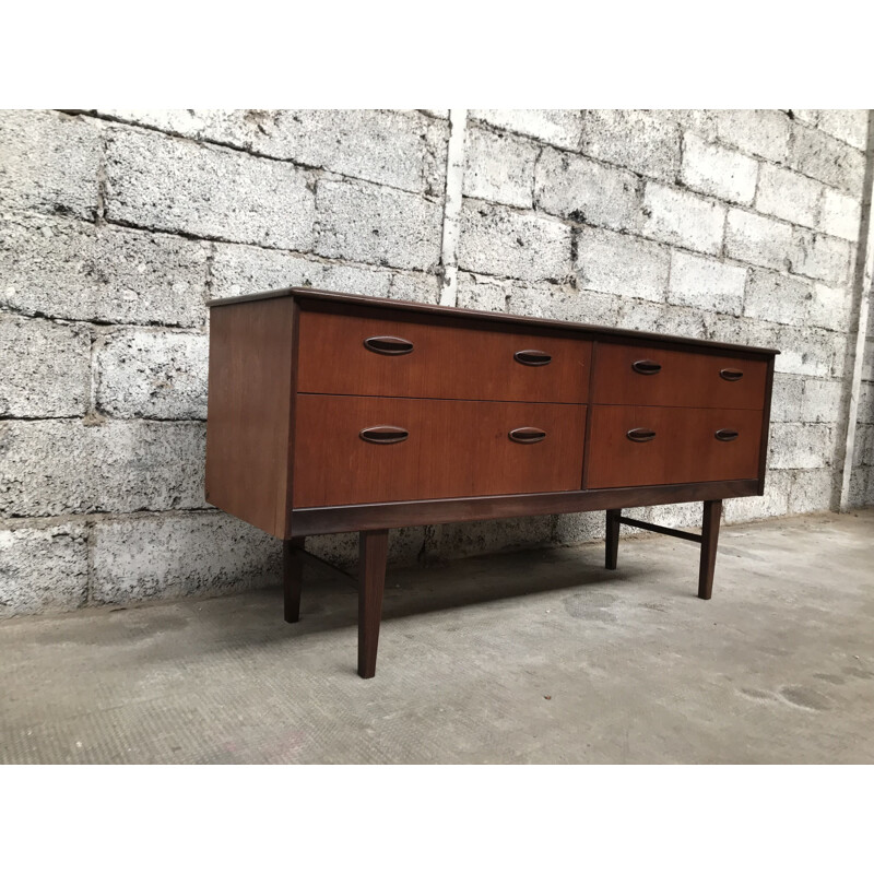 Vintage sideboard in teak Scandinavian 1960