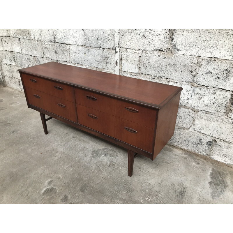 Enfilade vintage scandinave en teck 1960 