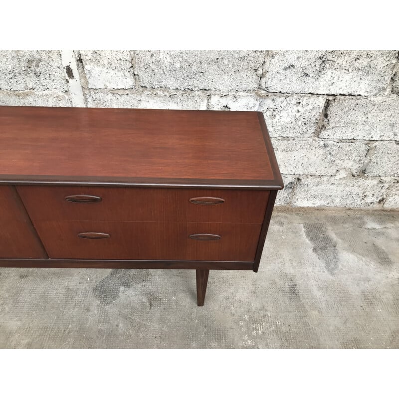 Vintage sideboard in teak Scandinavian 1960