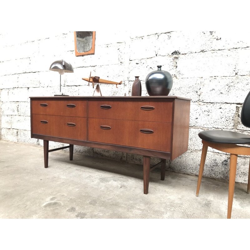 Enfilade vintage scandinave en teck 1960 