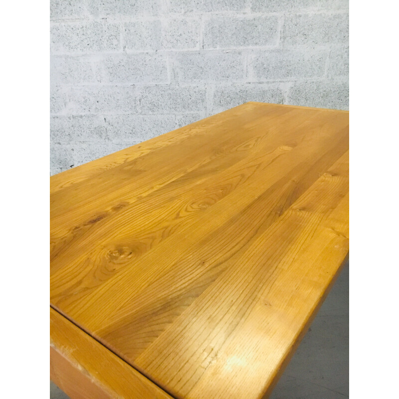 Vintage table in solid elm