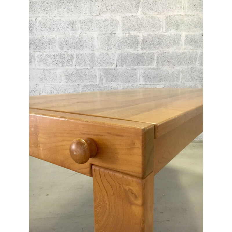 Vintage table in solid elm