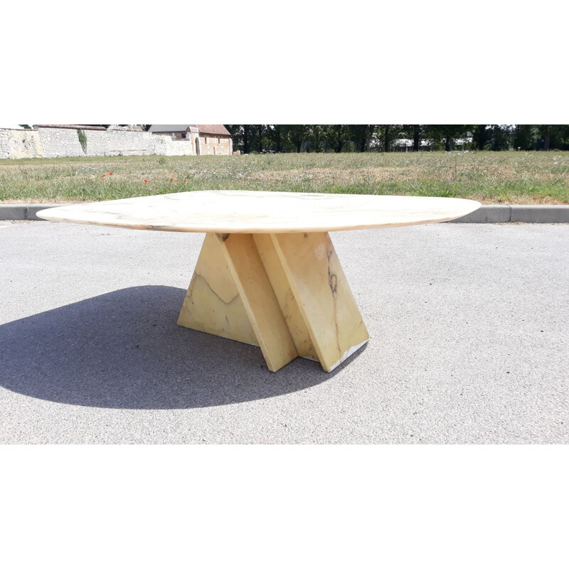 Vintage marble coffee table 1980