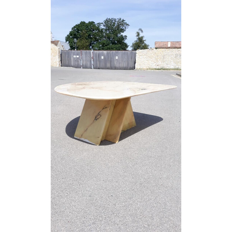 Vintage marble coffee table 1980