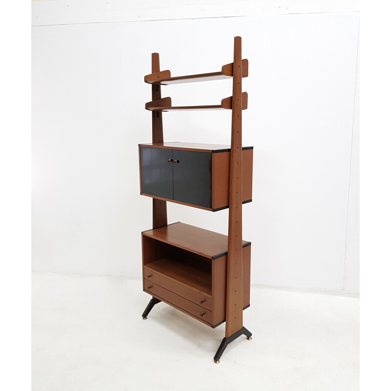 Vintage teak wall library by AV ARREDAMENTI CONTEMPORANEI 1960