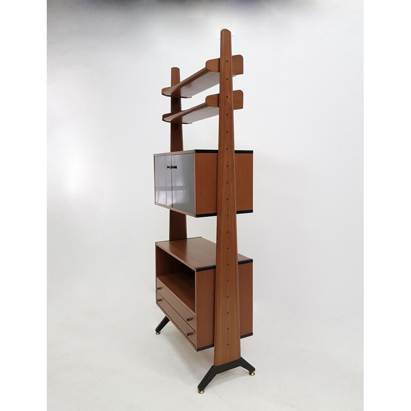 Vintage teak wall library by AV ARREDAMENTI CONTEMPORANEI 1960