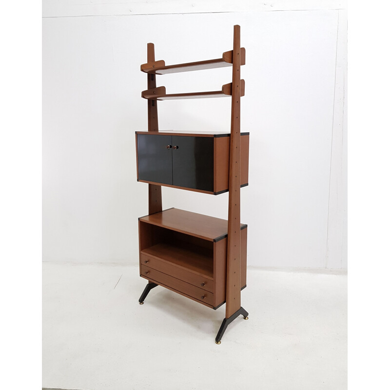 Vintage teak wall library by AV ARREDAMENTI CONTEMPORANEI 1960