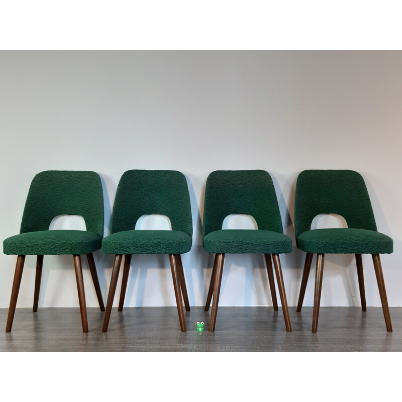 Set of 4 chairs 5152 by Oswald Haerdtl for TON 1962