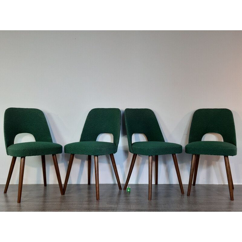 Set of 4 chairs 5152 by Oswald Haerdtl for TON 1962