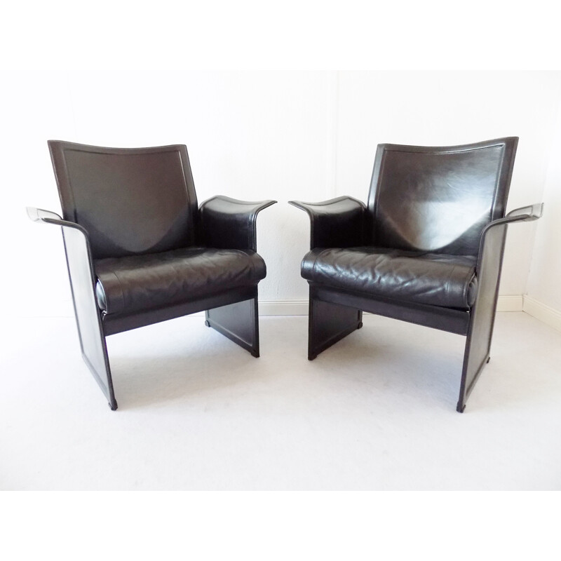 Set of 2 armchairs and a 2 seaters sofa by Matteo Grassi Korium