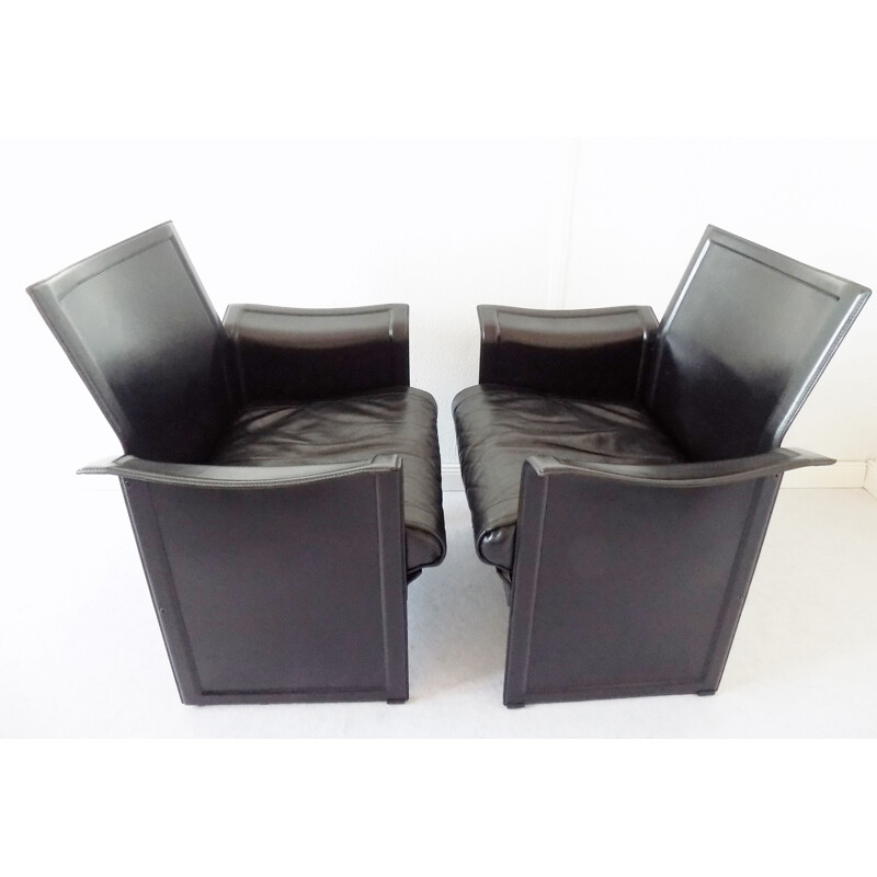 Vintage set of 2 armchairs by Matteo Grassi Korium 1970s