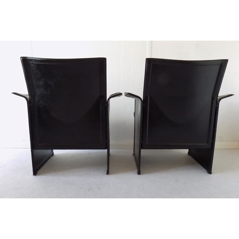 Vintage set of 2 armchairs by Matteo Grassi Korium 1970s