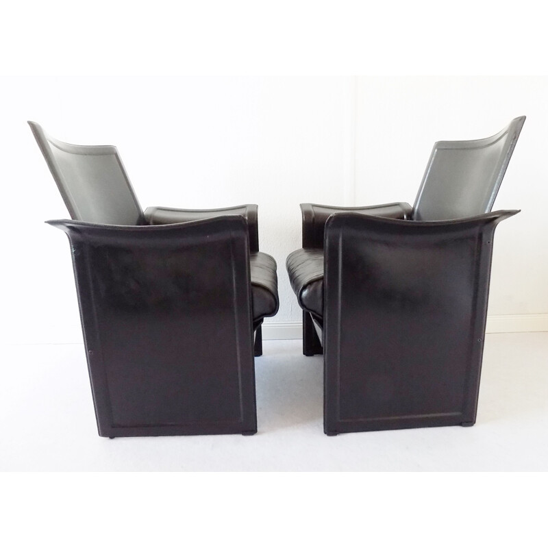 Vintage set of 2 armchairs by Matteo Grassi Korium 1970s