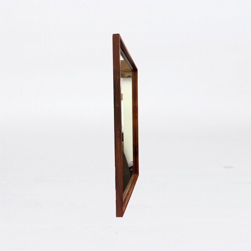 Vintage rosewood mirror from the 70s