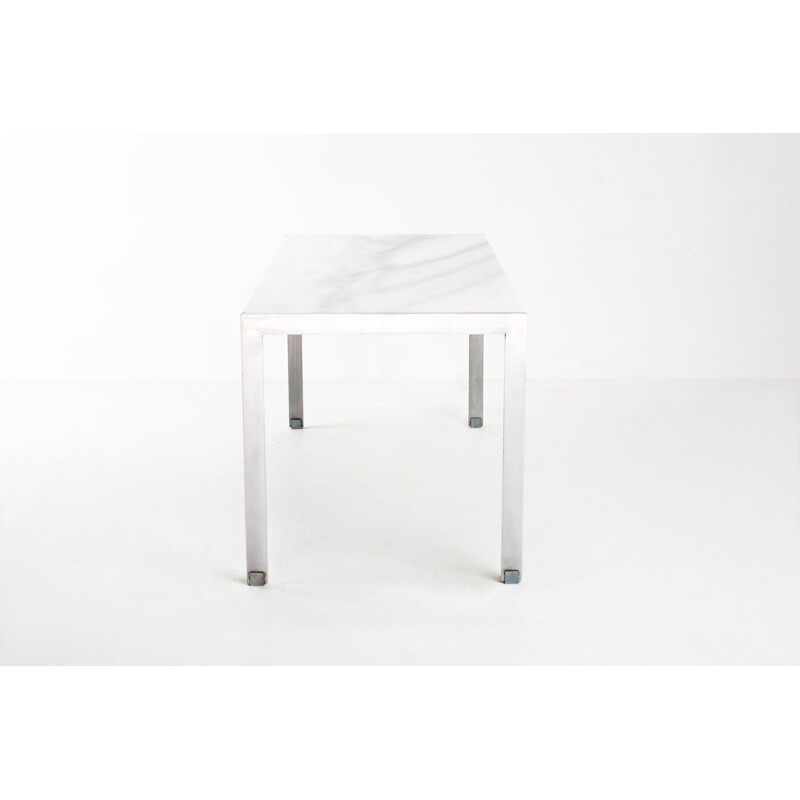 Artifort marble and chromed steel coffee table, Kho LIANG LE - 1950s