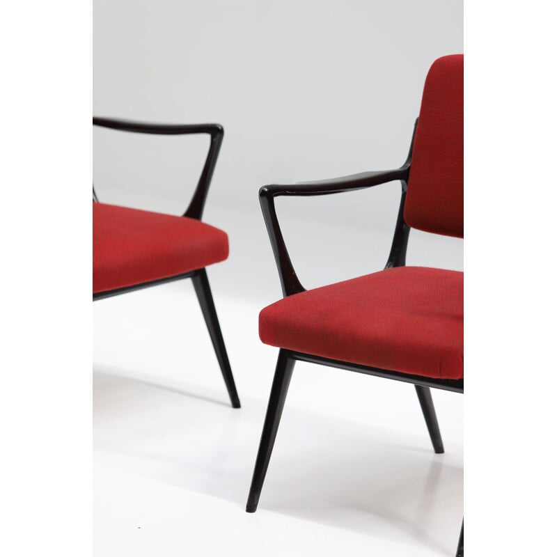 Pair of vintage armchairs by Alfred Hendrickx for Belform, 1950