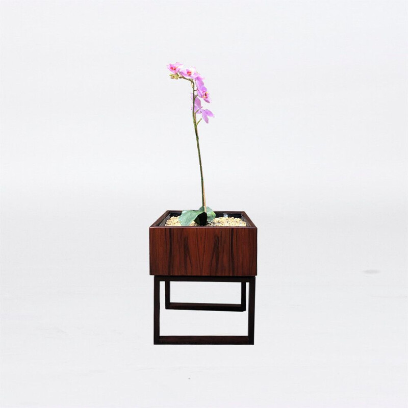 Vintage rosewood pot by Kai Kristiansen for Salin Mobler, Denmark 1960