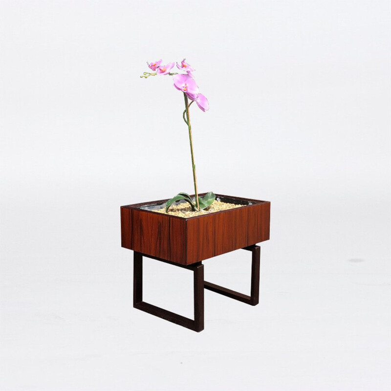 Vintage rosewood pot by Kai Kristiansen for Salin Mobler, Denmark 1960