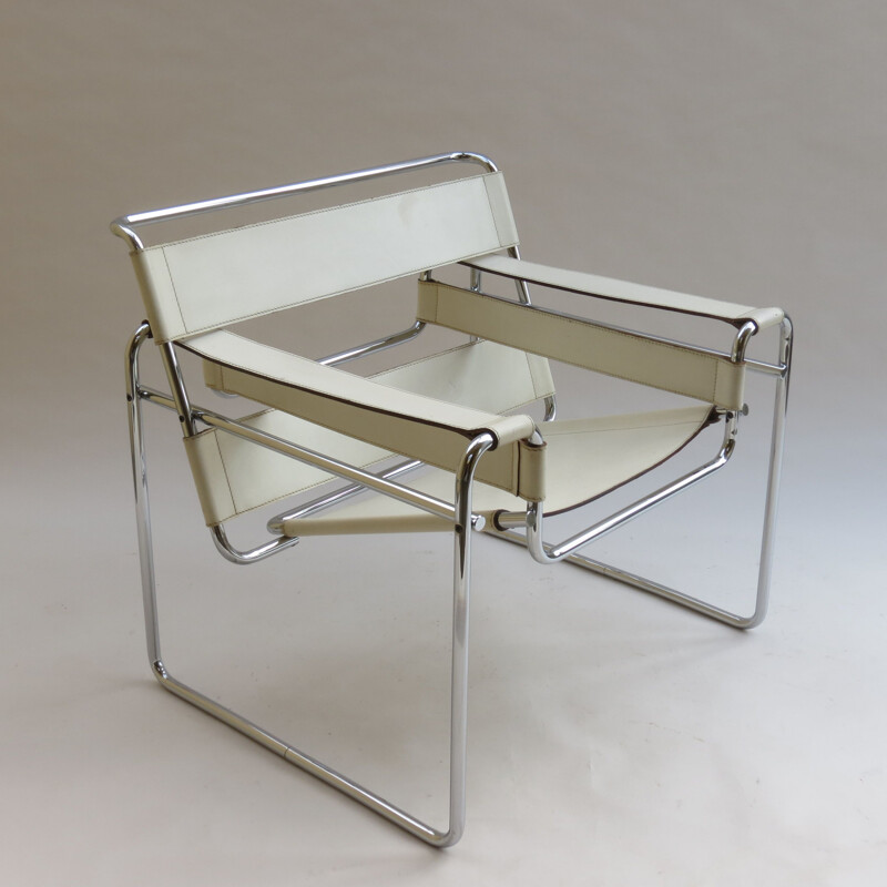 Vintage Wassily chair by Marcel Breuer for Gavina,Italy,1968