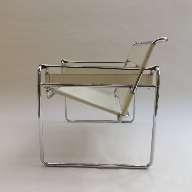 Chaise vintage Wassily par Marcel Breuer pour Gavina,Italie,1968