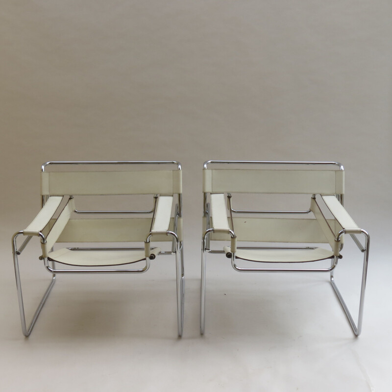 Vintage Wassily chair by Marcel Breuer for Gavina,Italy,1968