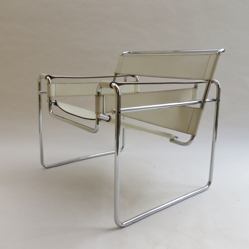 Chaise vintage Wassily par Marcel Breuer pour Gavina,Italie,1968