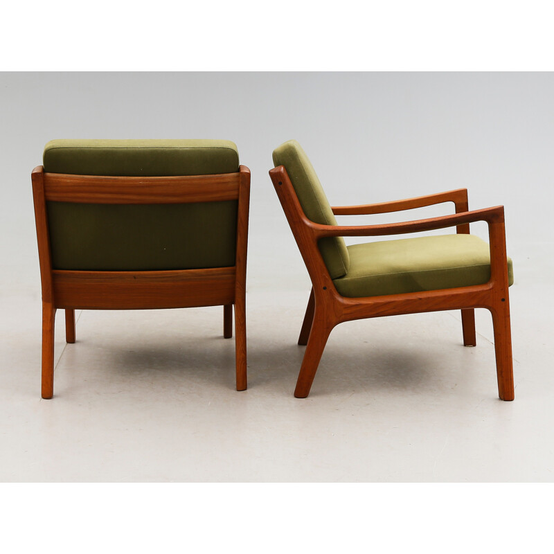 Paire de fauteuils vintage Senator France & Son, Ole WANSCHER - 1950