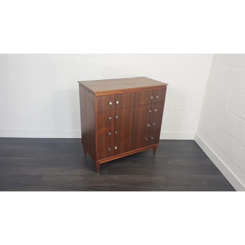 Tallboy vintage rosewood chest of drawers by Gimson and Slater