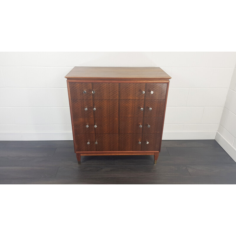 Cofre de gavetas Tallboy vintage rosewood da Gimson e Slater