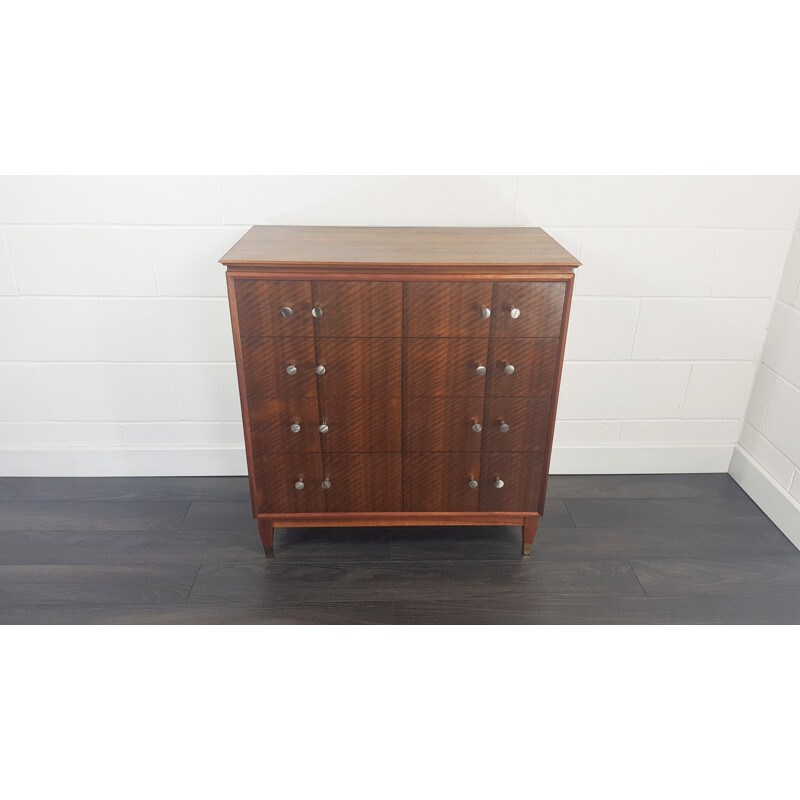 Tallboy vintage rosewood chest of drawers by Gimson and Slater